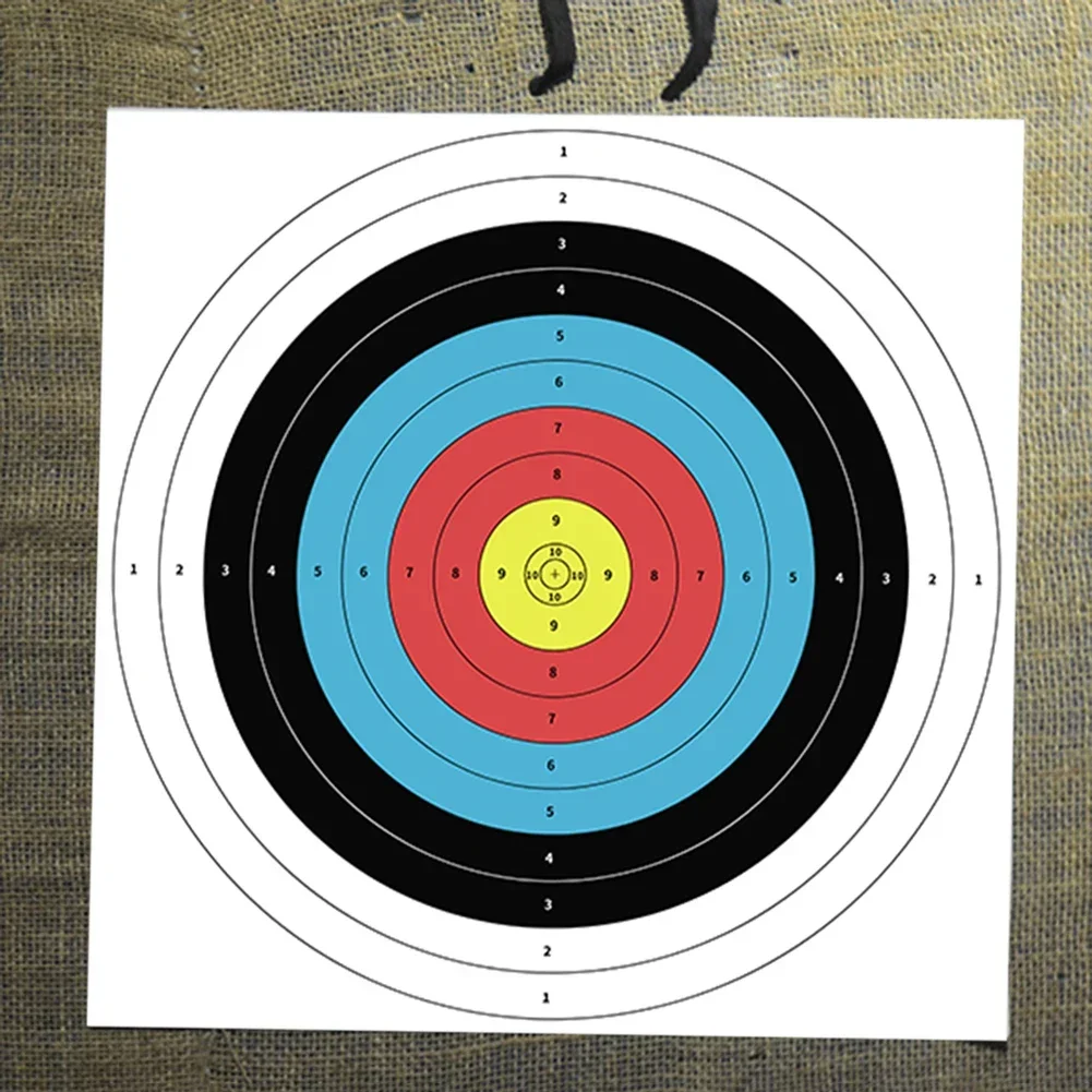 Archery Target Face - Lote de 10 unidades de Papel