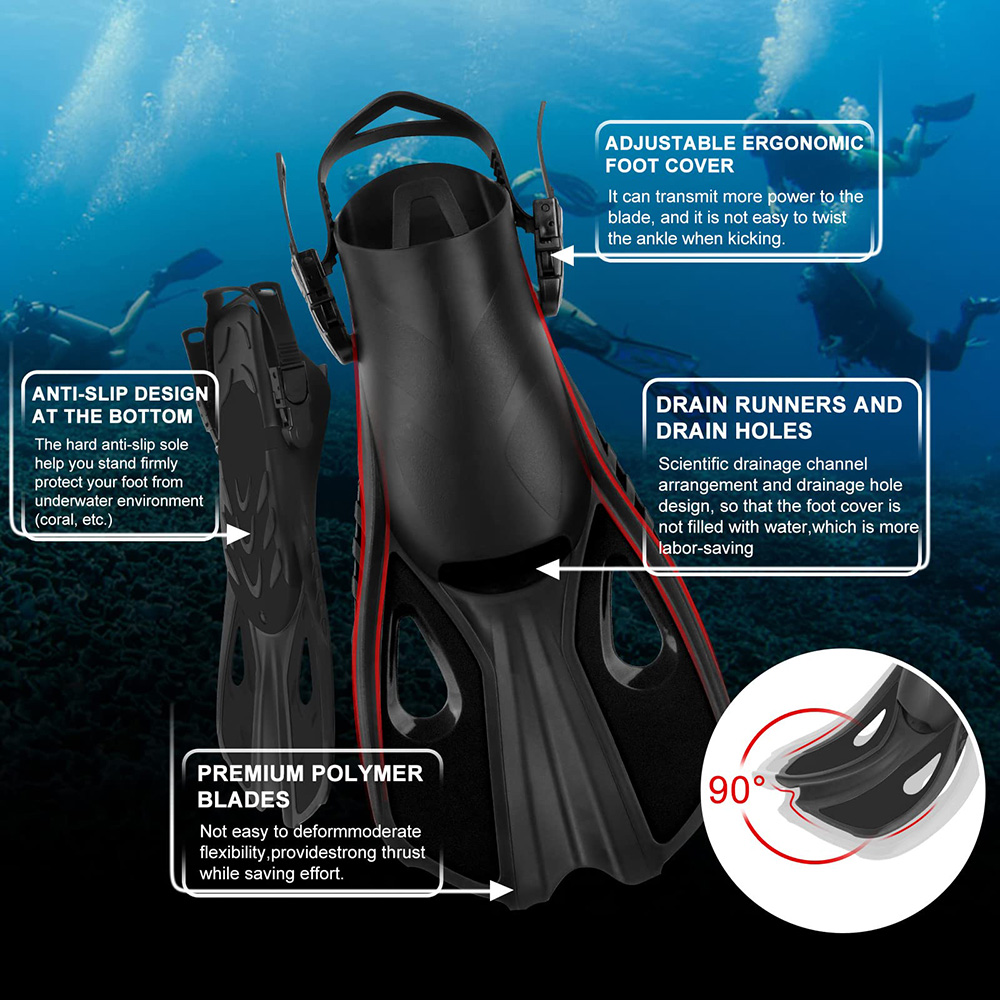 Aletas de snorkel - Tacón abie - Swim Fin Short Blade reseña y precio