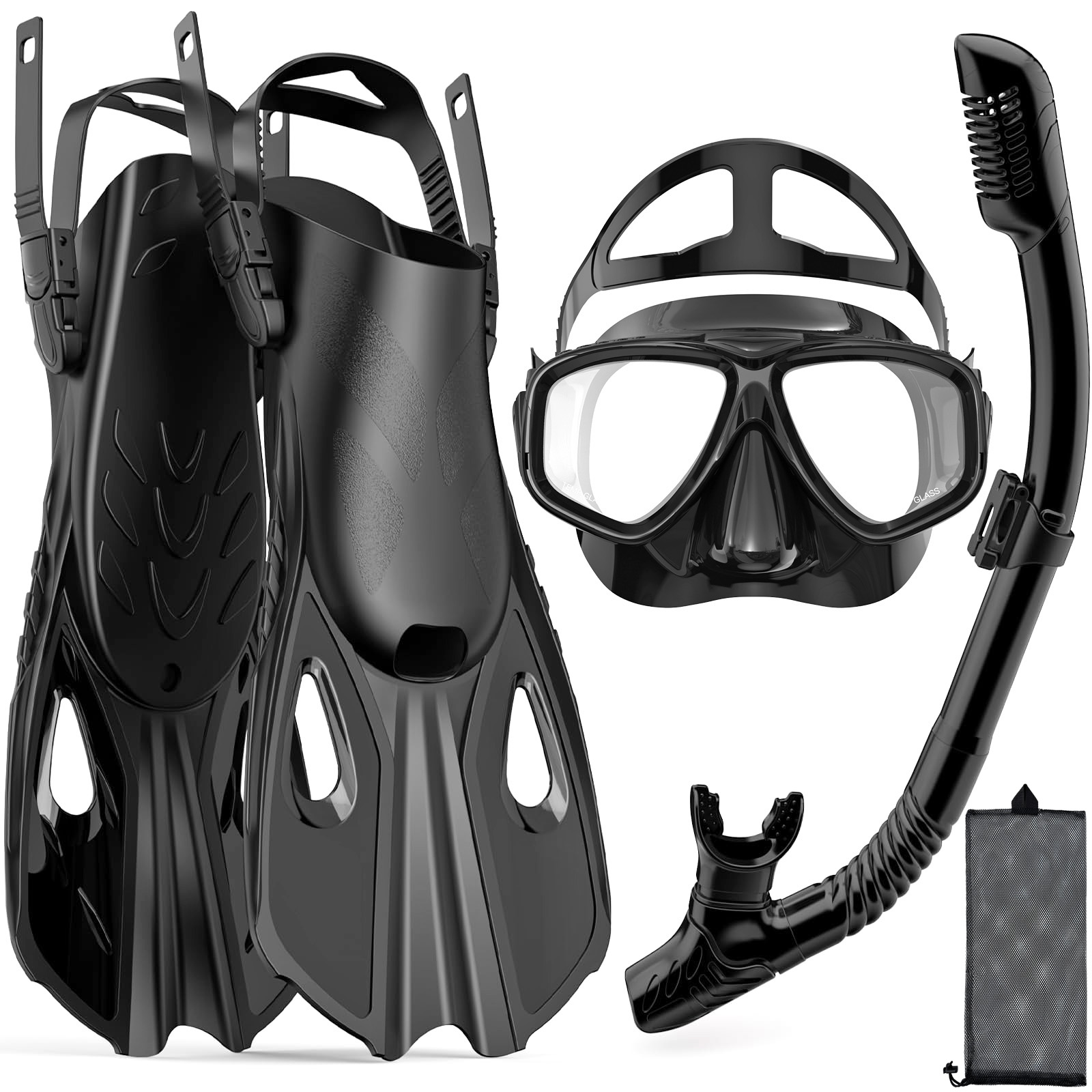 Máscara aletas juego de snorke - Swim Fin Short Blade reseña y precio