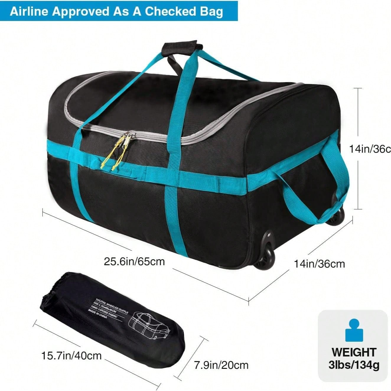 Bolsa de Viaje de 85L con Rued - Sports Equipment Bag With Wheels reseña y precio