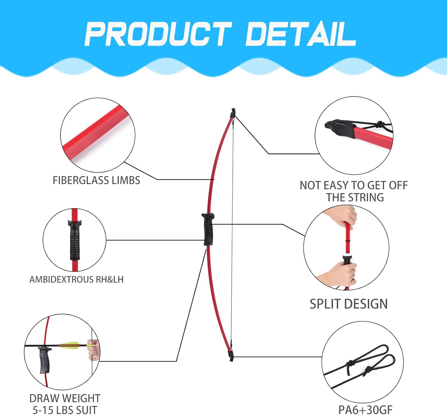 Set de Arco Recurvo y Flechas  - Archery Target Face reseña y precio