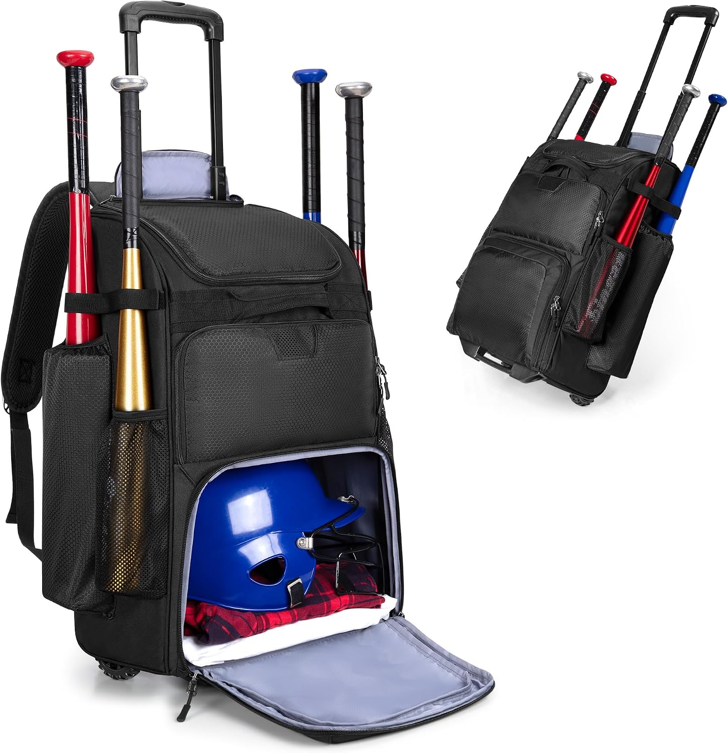 Mochila de béisbol con ruedas, - Sports Equipment Bag With Wheels reseña y precio